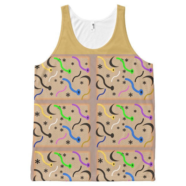 MIRO DRUCKEN BEHÄLTER, i-Kunst u. -entwürfe, Komplett Bedrucktes Tanktop (Vorderseite)