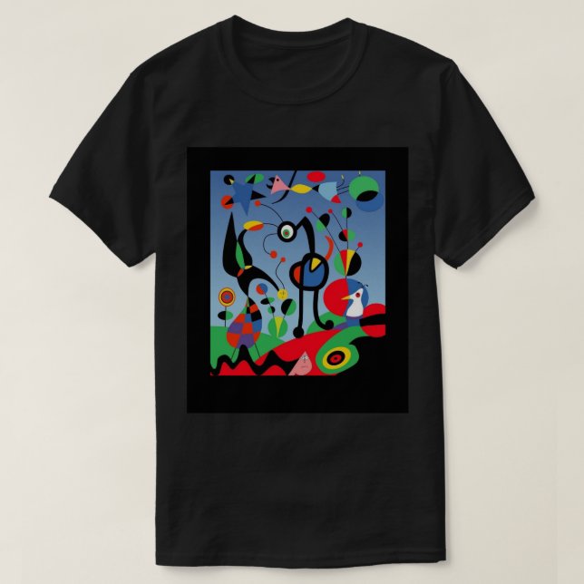 Miro El Jardín Kunst T-Shirt (Design vorne)