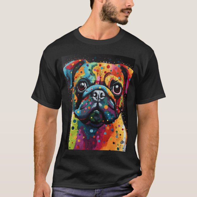Miro Pug WAUW T-Shirt (Vorderseite)