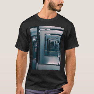 Mirror Art bestickte Infinity Glass Hall Mirro T-Shirt