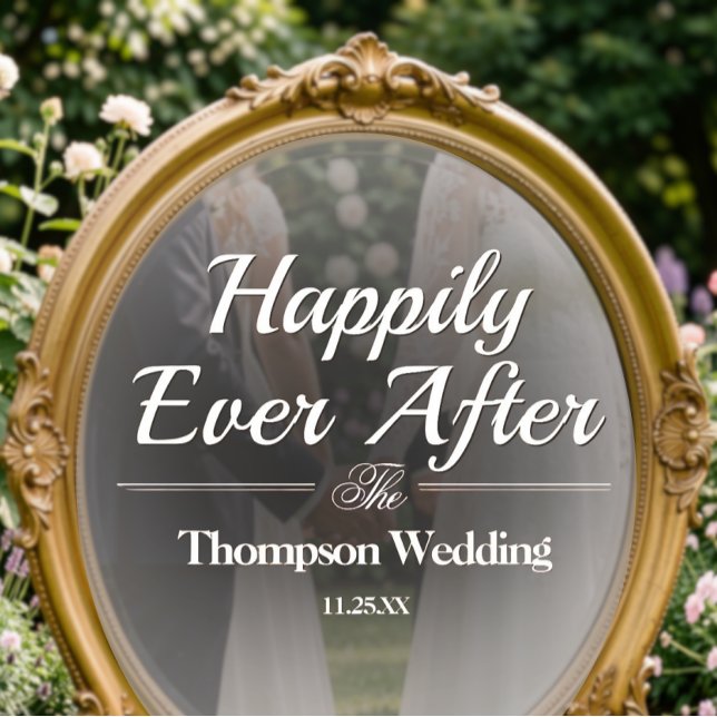 Mirror Decal - DIY Romantic Wedding Decoration Fensteraufkleber (Mirror Decal - Custom DIY Wedding Decor)