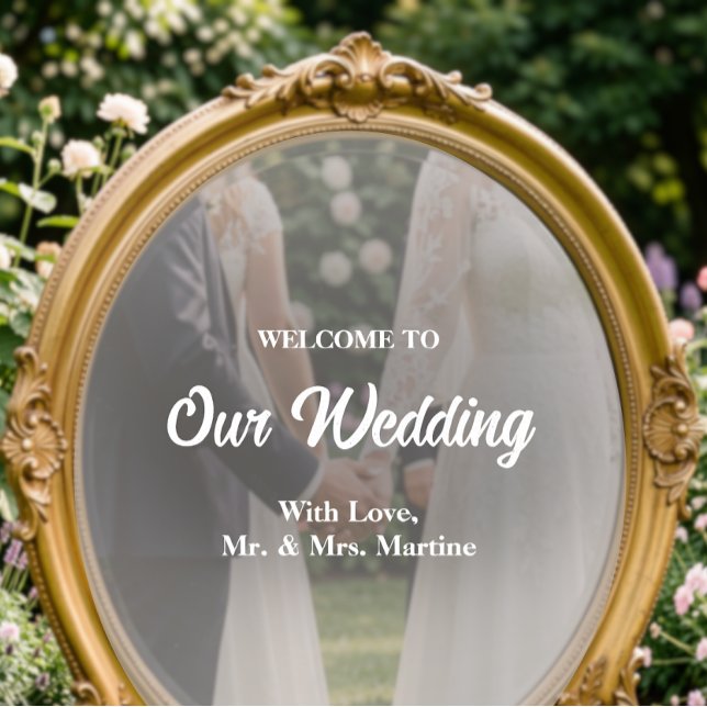 Mirror Decal - DIY Wedding Decoration Fensteraufkleber (Wedding DIY Mirror Decal Sticker)