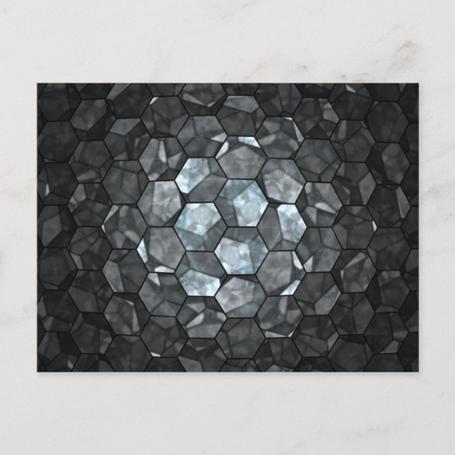 Mirror Fraktal Postcard Postkarte (Vorderseite)