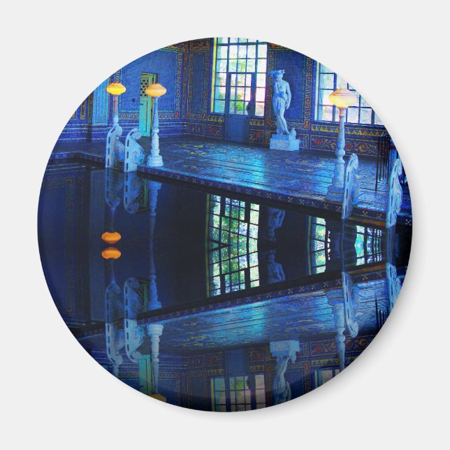 Mirror Image Hearst Castle Innenpool Magnet (Vorne)