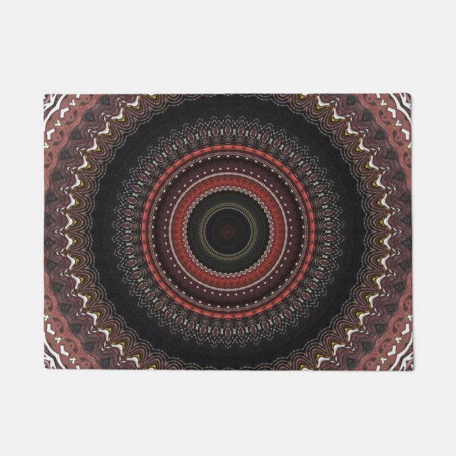 Mirror Labrador Mandala 70 Fußmatte (Vorderseite)