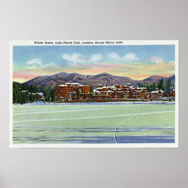 Mirror Lake View of the Lake Placid Club Poster (Vorne)