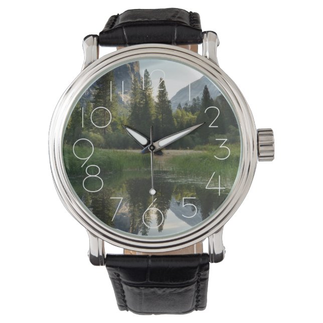 Mirror Lake, Yosemite Armbanduhr (Vorderseite)