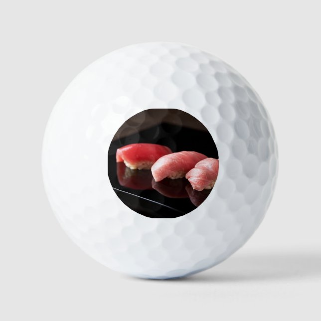 Mirror Maguro – Luxe Tuna Golf Ball (Vorderseite)