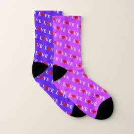 Mirror Match: In Lavendel, außerhalb der Lila LIEB Socken