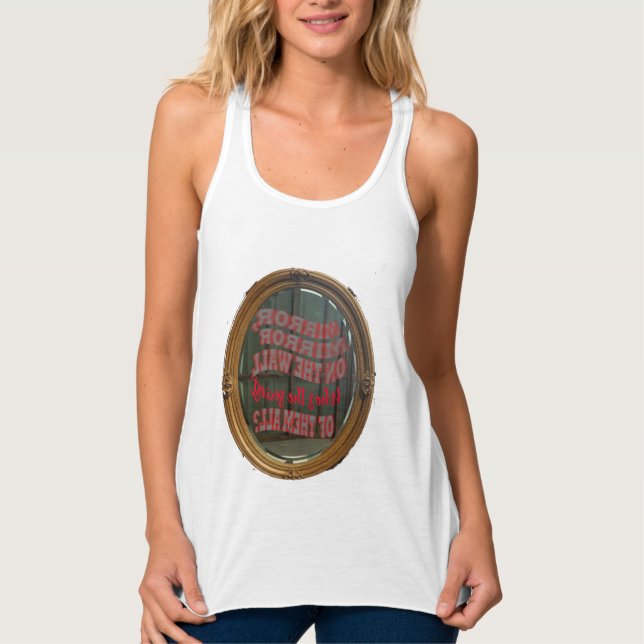 Mirror Mirror on the Wall Customisable T-shirt Tank Top (Vorderseite)