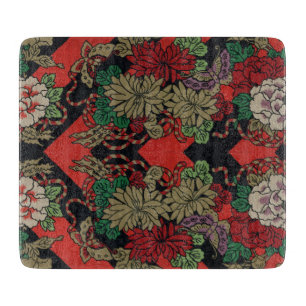 Mirror Patchwork für asiatische rote Lüfter Schneidebrett