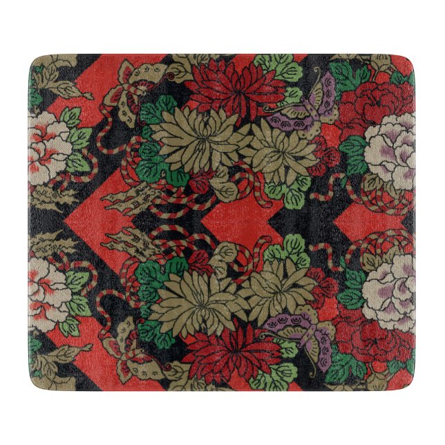 Mirror Patchwork für asiatische rote Lüfter Schneidebrett (Vorderseite)