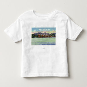Mirror See-Ansicht des Lake Placid-Vereins herein Kleinkind T-shirt