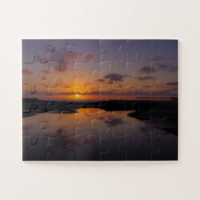 Mirror-Sonnenuntergang Puzzle (Horizontal)