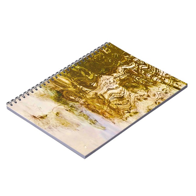 Mirror Water Gold Notebook Notizblock (Linke Seite)