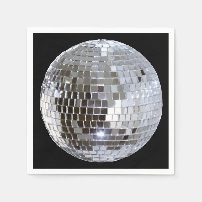 Mirrored Disco Ball 1 Serviette (Vorderseite)