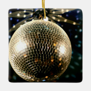 Mirrored Disco Ball 3 Keramikornament