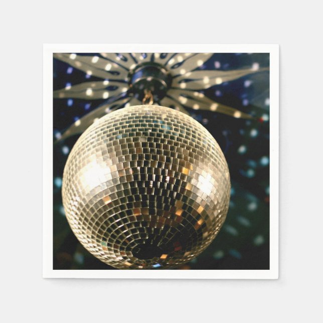 Mirrored Disco Ball 3 Serviette (Vorderseite)