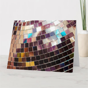 Mirrored Disco Ball Karte