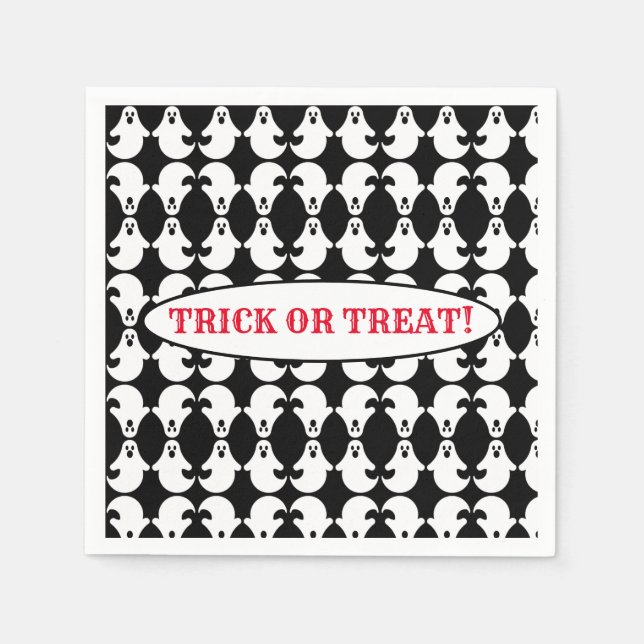 Mirrored Ghost Pattern Napkins Serviette (Vorderseite)