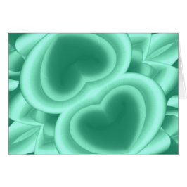 Mirrored Green Hearts