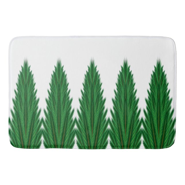 Mirrored Pines Bath Mat Badematte (Vorderseite)
