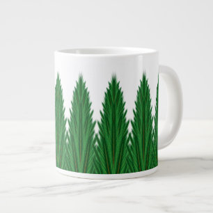 Mirrored Pines Jumbo Tasse