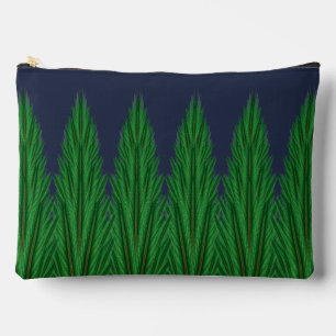 Mirrored Pines Midnight Large Pouch Zubehörtasche