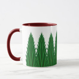 Mirrored Pines Tasse 11oz. -Kastanienbraun