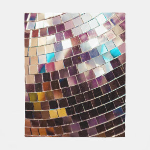Mirroter Disco-Ball Fleecedecke