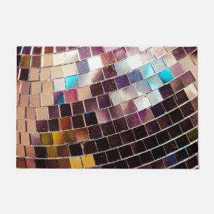 Mirroter Disco-Ball Fußmatte
