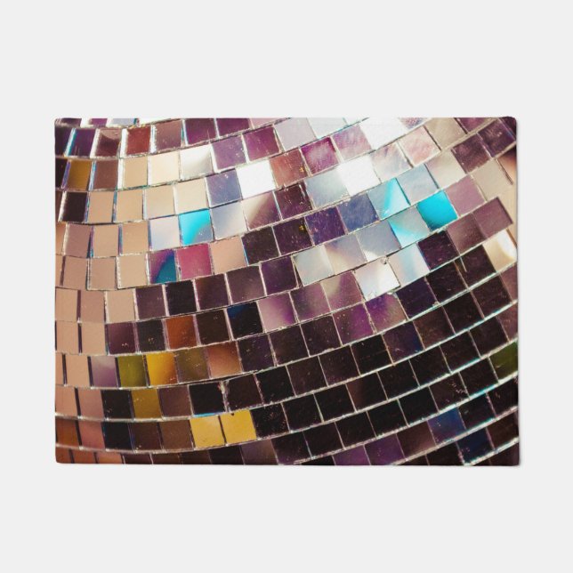 Mirroter Disco-Ball Fußmatte (Vorderseite)