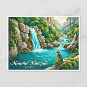 Mirusha-Wasserfälle Klinë Kosovo Postkarte