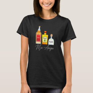 Mis Amigos Tequila Trendy Drink Sprichwort T-Shirt