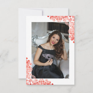 Mis Quince Años Español Efecto Encaje Rojo