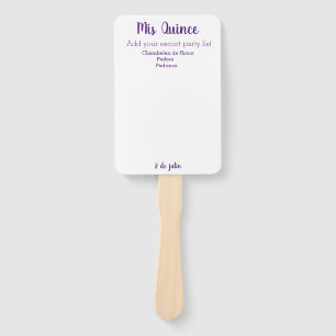 Mis Quince Anpassen von Hand-Fans Fächer