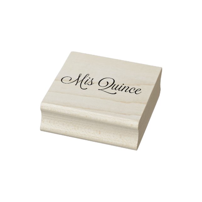 Mis Quince - Briefmarke aus Holz Gummistempel (Stempel)