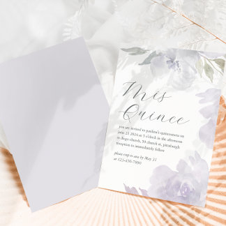 Mis Quince Floral 15 Jahre Geburtstag Quinceañera Einladung