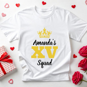 Mis Quince Squad Quinceanera 20. 30. 40 Geburtstag T-Shirt