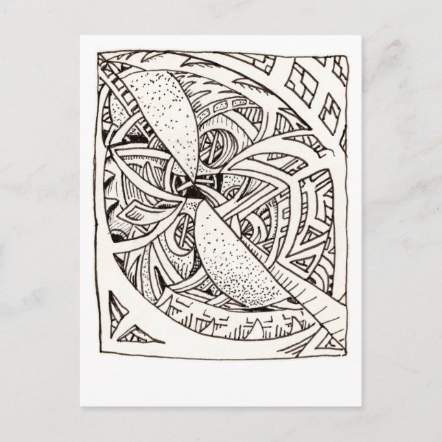 Mis-spliced von Brian Benson Postkarte (Vorderseite)