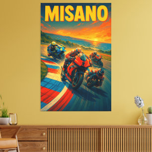 Misano World Circuit Marco Simoncelli MotoGP Itali Leinwanddruck