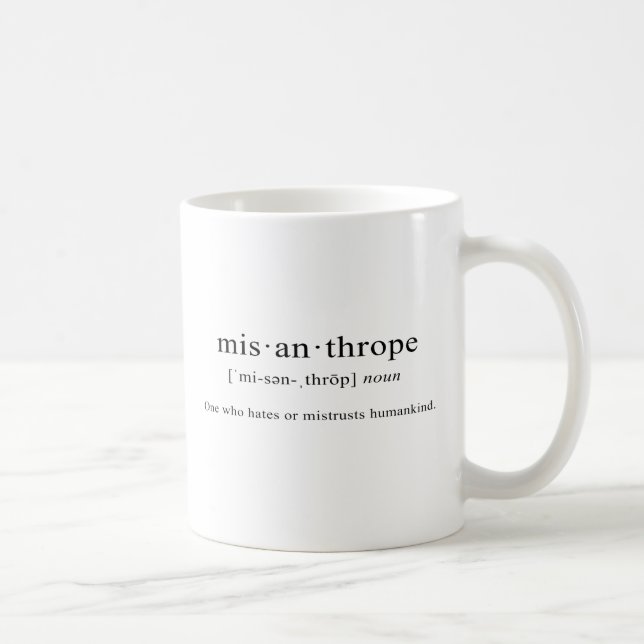 Misanthrope [Definition] Kaffeetasse (Rechts)