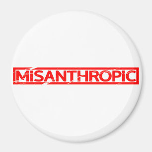 Misanthropische Briefmarke Magnet