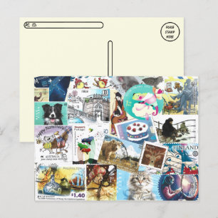 Misc Postage-Briefmarke Postkarte