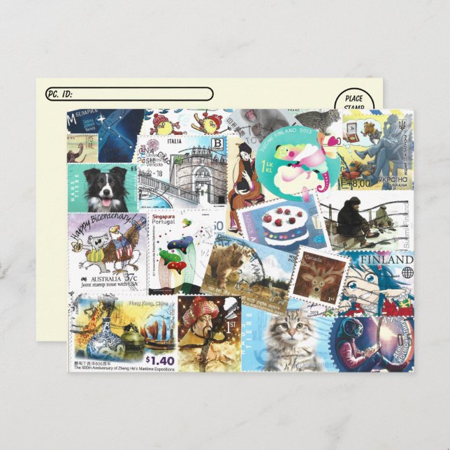 Misc Postage-Briefmarke Postkarte (Vorne/Hinten)