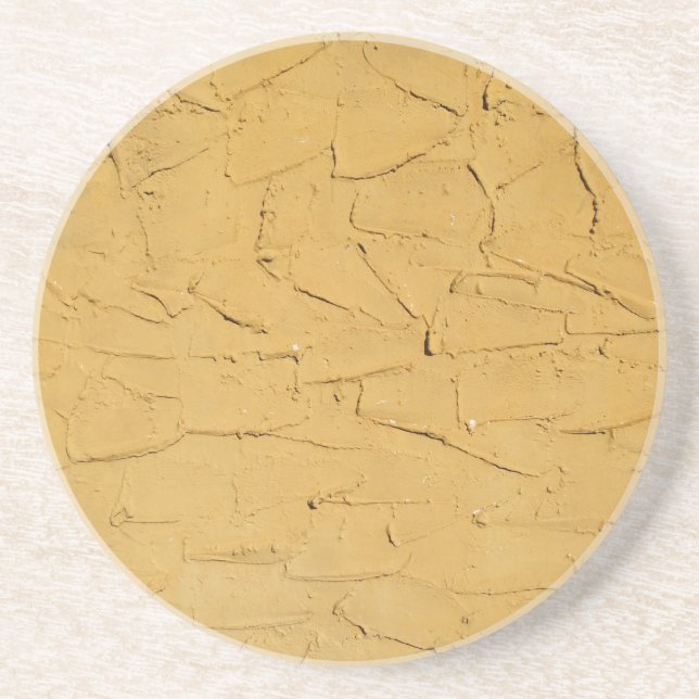 Misc. Stucco-Serie - Gelber Untersetzer - 1 Farben (Vorne)