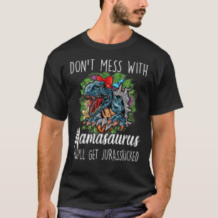Misch dich nicht mit Mamasaurus Muttertag Saurus R T-Shirt