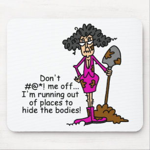 Misch dich nicht mit mir mousepad