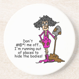 Misch dich nicht mit mir sandstein untersetzer