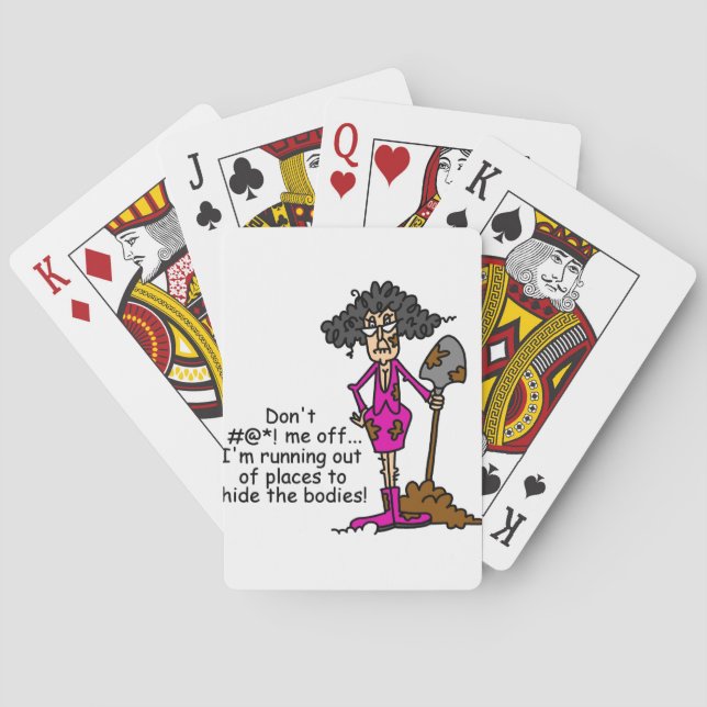 Misch dich nicht mit mir spielkarten (Rückseite)